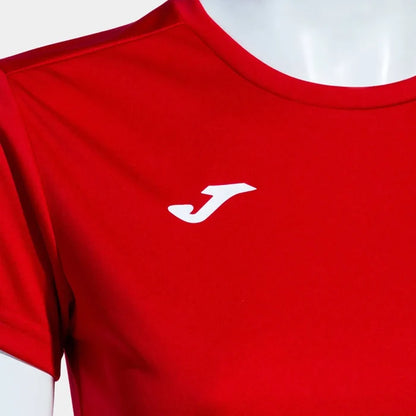 Red Joma women's Combi T-shirt, casual short-sleeve top with a comfortable fit and stylish design.
