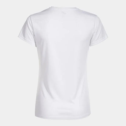 White Joma women's Combi T-shirt, a comfortable casual T-shirt with short sleeves and a classic fit.