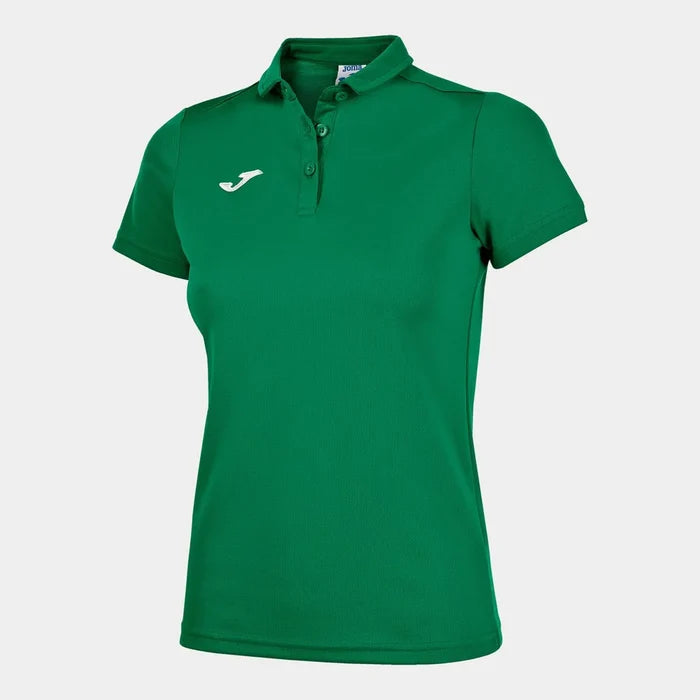 Green Joma Women's Hobby Polo Shirt, a casual T-shirt and polo style top with a fitted design and short sleeves.