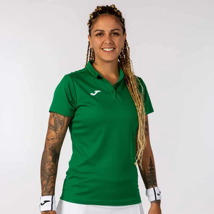 Green Joma women's hobby polo shirt, casual T-shirt and polo style, lightweight fabric, perfect for sports or casual wear.