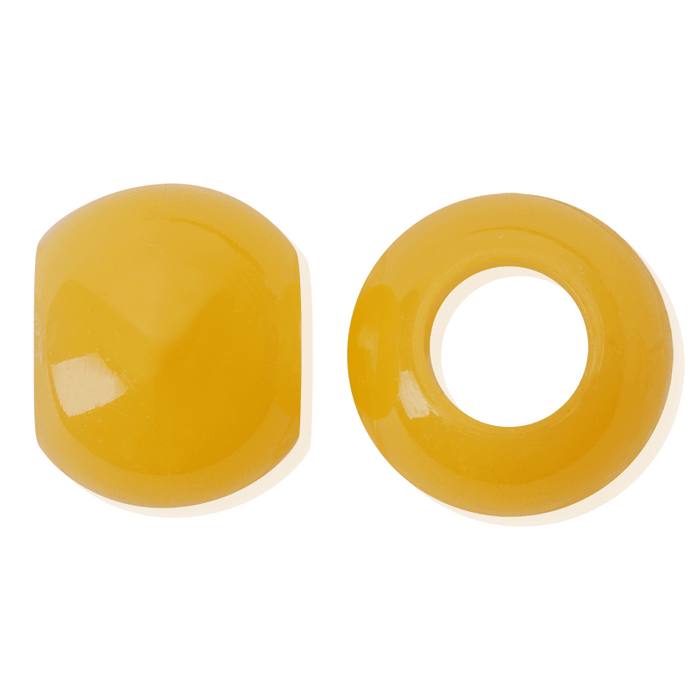 Joy Glow In the Dark Round Hair Beads XX-Large, 60 Count, Orange