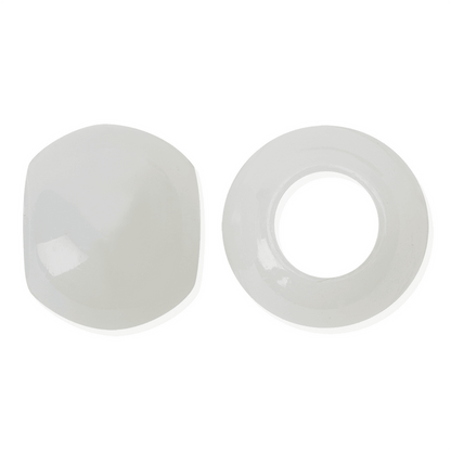 Joy Glow In the Dark Round Hair Beads XX-Large, 60 Count, White