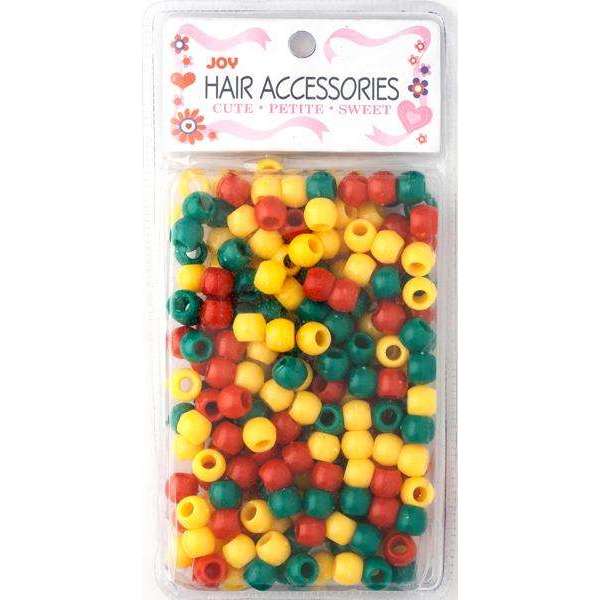 Joy Round Hair Beads Large, 240 Count, Assorted Colors