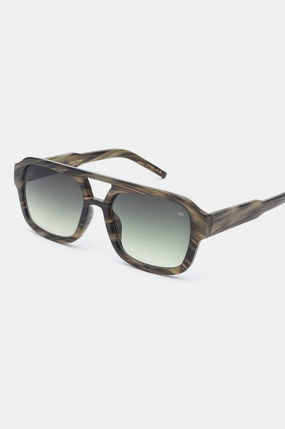 Kaya Sunglasses Striped Horn