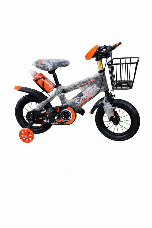 Pink Kids Bicycle - White Background