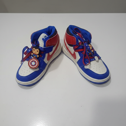 Kids Captain America Sneakers - White Background
