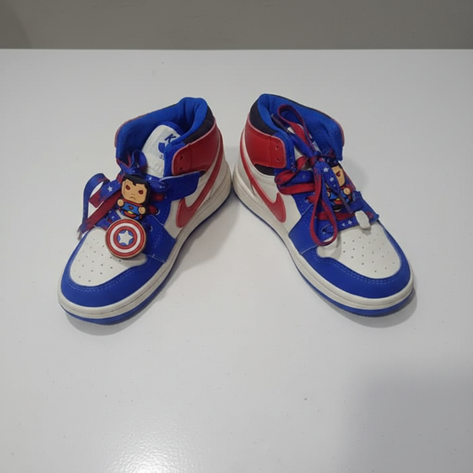 Kids Captain America Sneakers - White Background