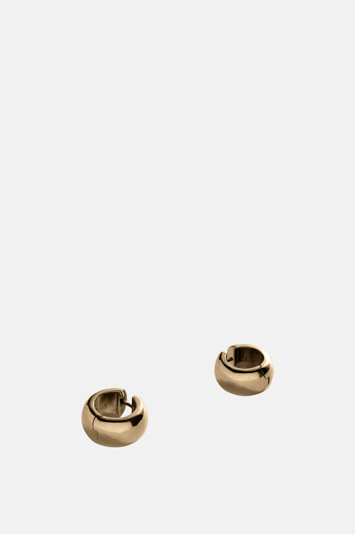 Annika Inez Large Cigar Band Hoops Gold.