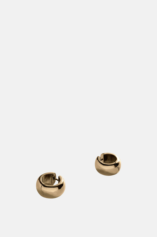 Annika Inez Large Cigar Band Hoops Gold.