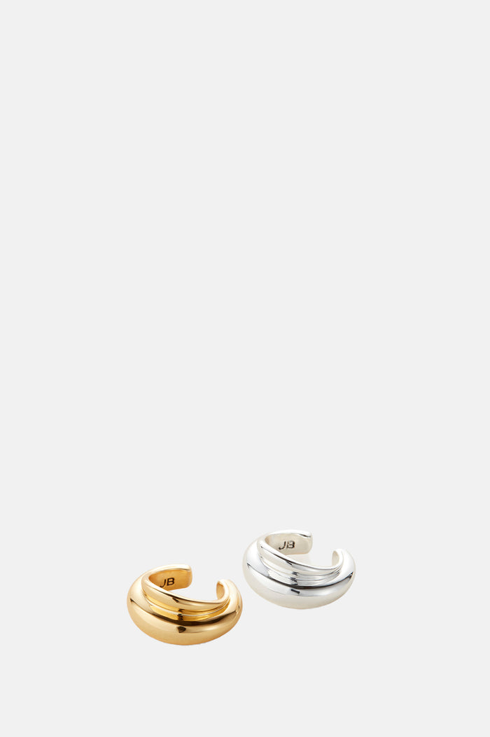 Jenny Bird Leona Ear Gold and Silver Cuff Set.