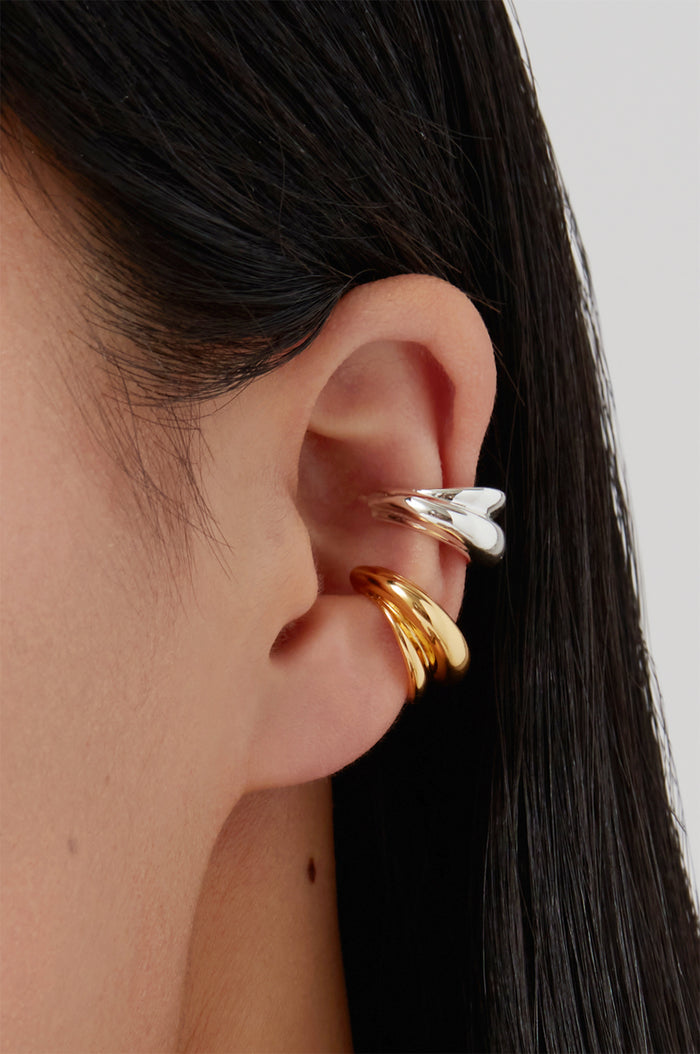 Leona Ear Gold and Silver Cuff Set