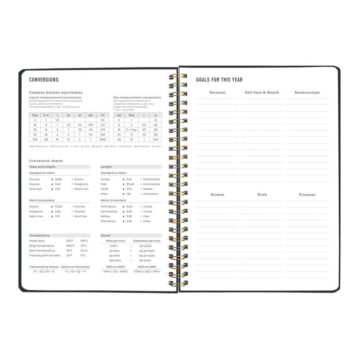 Letts A5 Weekly Planner, Celebrate, 2027 Grey 27-082184#color_grey