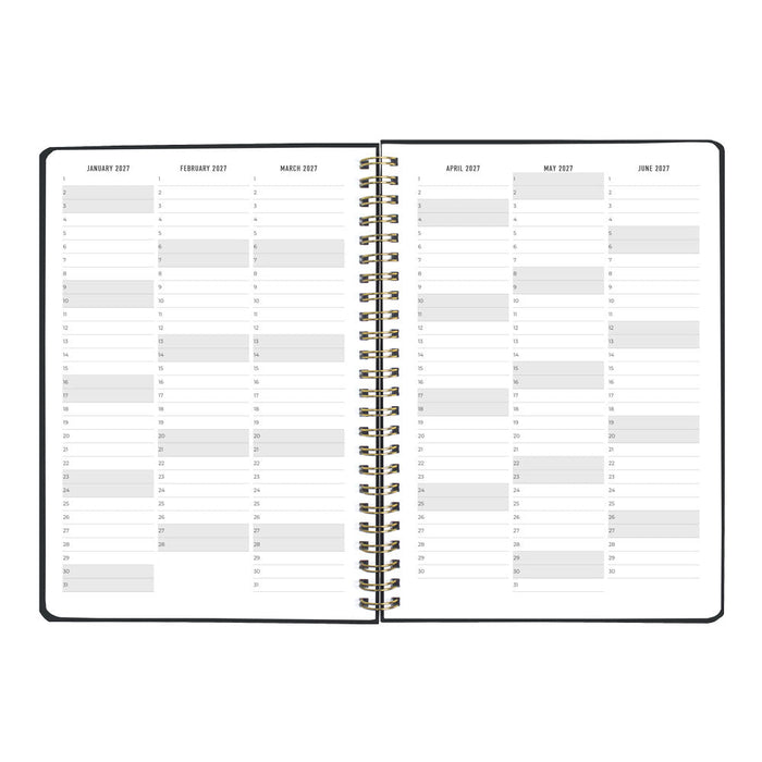 Letts A5 Weekly Planner, Celebrate, 2027 Grey 27-082184#color_grey