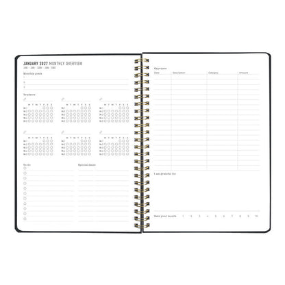 Letts A5 Weekly Planner, Celebrate, 2027 Grey 27-082184#color_grey
