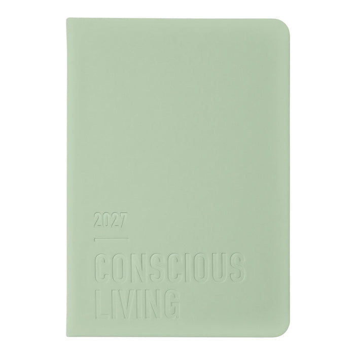Letts A5 Weekly Planner, Conscious, 2027 Sage 27-082396#color_sage