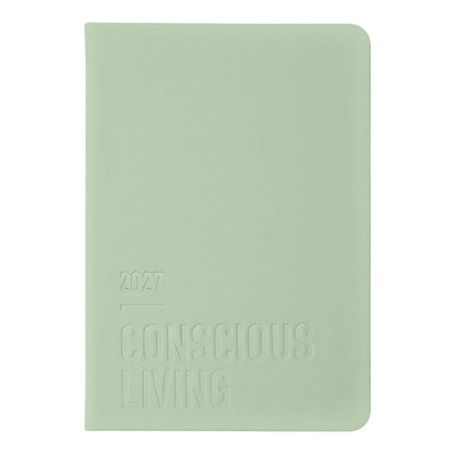 Letts A5 Weekly Planner, Conscious, 2027 Sage 27-082396#color_sage