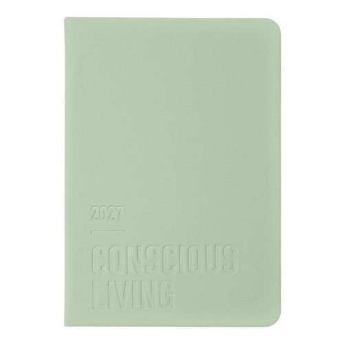 Letts A5 Weekly Planner, Conscious, 2027 Sage 27-082396#color_sage