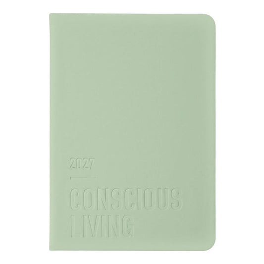 Letts A5 Weekly Planner, Conscious, 2027 Sage 27-082396#color_sage