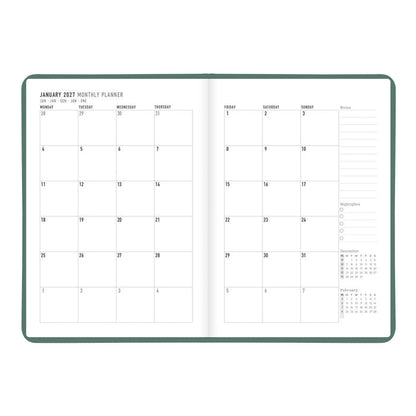 Letts A5 Weekly Planner, Conscious, 2027 Pine 27-082553#color_pine