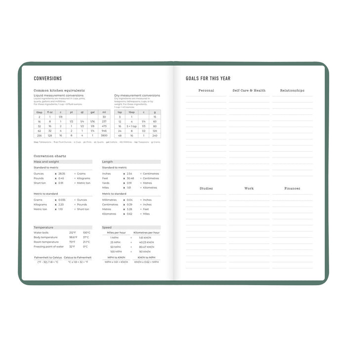 Letts A5 Weekly Planner, Conscious, 2027 Pine 27-082553#color_pine