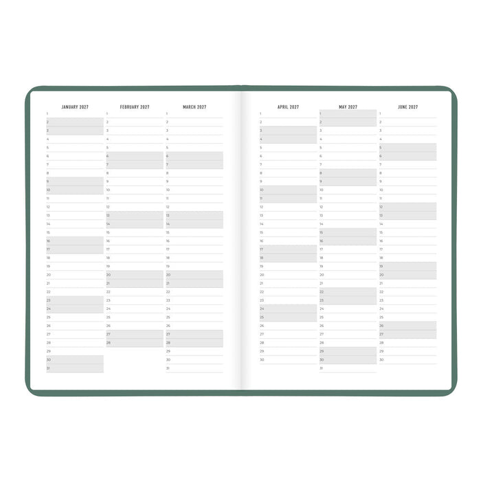 Letts A5 Weekly Planner, Conscious, 2027 Pine 27-082553#color_pine