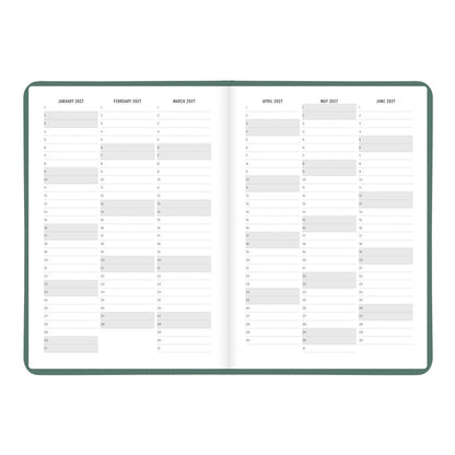 Letts A5 Weekly Planner, Conscious, 2027 Pine 27-082553#color_pine