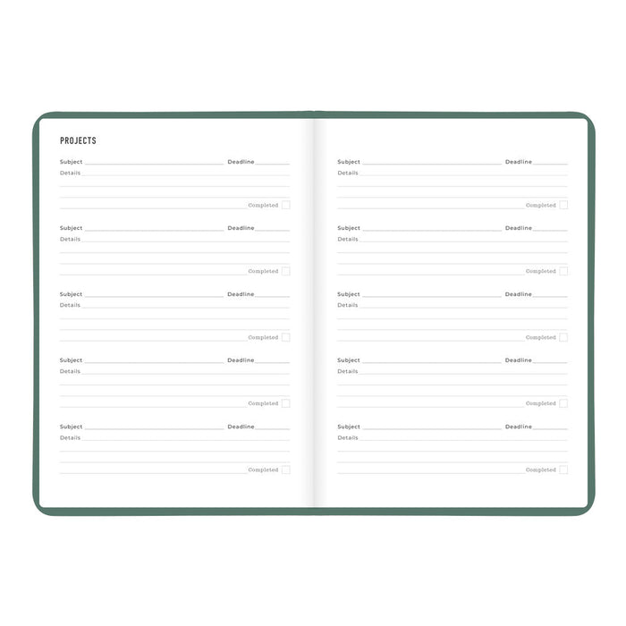 Letts A5 Weekly Planner, Conscious, 2027 Pine 27-082553#color_pine