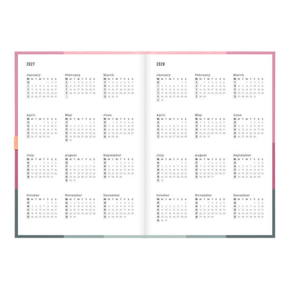 Letts A5 Weekly Planner, Gradient, 2027 Rose 27-082570#color_gradient-rose