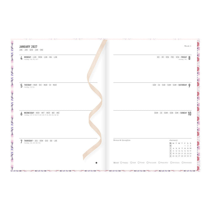 Letts A5 Weekly Planner, Morocco, 2027 Pink 27-082494#color_morocco-pink