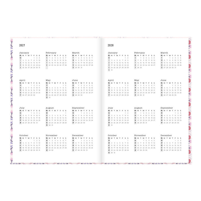 Letts A5 Weekly Planner, Morocco, 2027 Pink 27-082494#color_morocco-pink