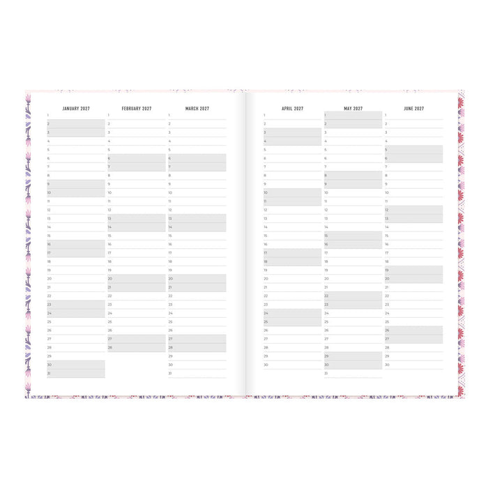 Letts A5 Weekly Planner, Morocco, 2027 Pink 27-082494#color_morocco-pink