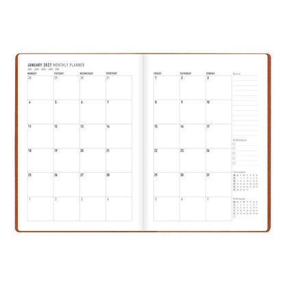 Letts A5 Weekly Planner, Oslo, 2027 Tan 27-082334#color_tan
