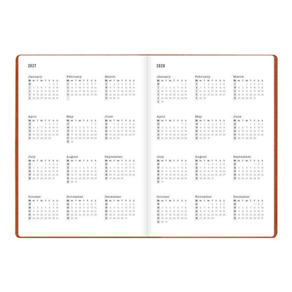 Letts A5 Weekly Planner, Oslo, 2027 Tan 27-082334#color_tan