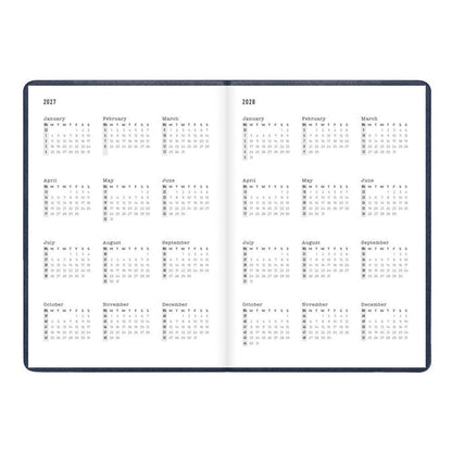 Letts A5 Weekly Planner, Serene, 2027 Midnight 27-082499#color_midnight