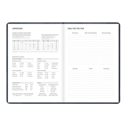 Letts A5 Weekly Planner, Serene, 2027 Midnight 27-082499#color_midnight