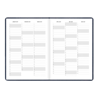 Letts A5 Weekly Planner, Serene, 2027 Midnight 27-082499#color_midnight