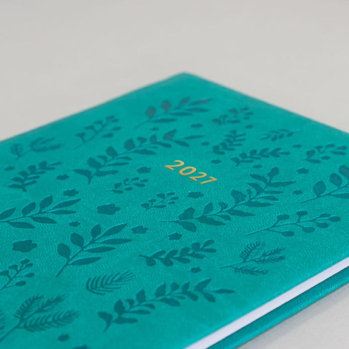 Letts A5 Weekly Planner, Woodland, 2027 Green 27-082161#color_woodland-green