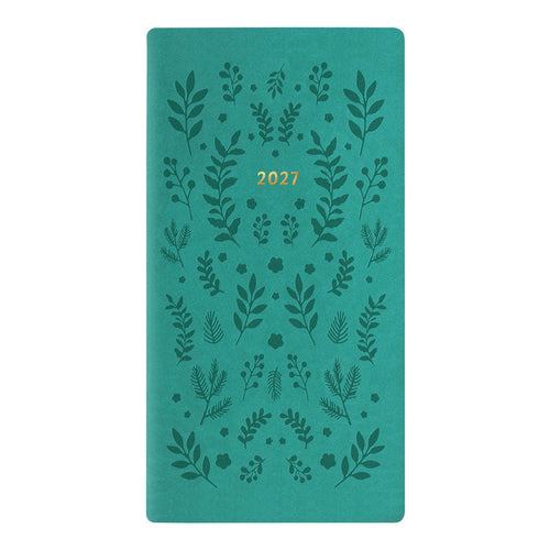 Letts Slim Weekly Planner, Woodland, 2027 Green 27-082545#color_woodland-green