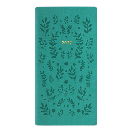 Letts Slim Weekly Planner, Woodland, 2027 Green 27-082545#color_woodland-green