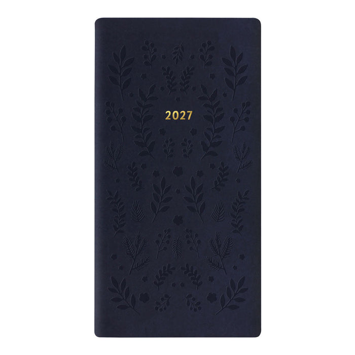 Letts Slim Weekly Planner, Woodland, 2027 Navy 27-082546#color_woodland-navy