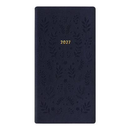 Letts Slim Weekly Planner, Woodland, 2027 Navy 27-082546#color_woodland-navy