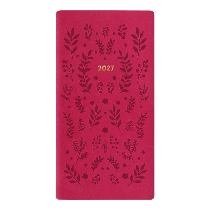 Letts Slim Weekly Planner, Woodland, 2027 Pink 27-082547#color_woodland-pink