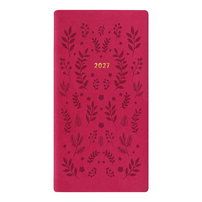Letts Slim Weekly Planner, Woodland, 2027 Pink 27-082547#color_woodland-pink