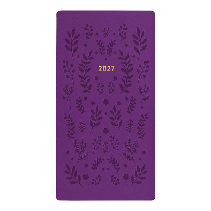 Letts Slim Weekly Planner, Woodland, 2027 Purple 27-082548#color_woodland-purple