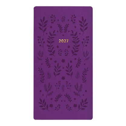 Letts Slim Weekly Planner, Woodland, 2027 Purple 27-082548#color_woodland-purple