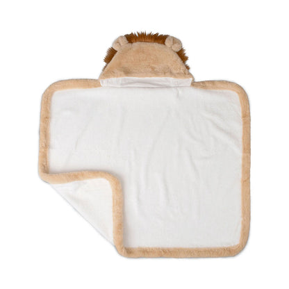 Little Linen Baby Plush Hooded Towel - Savanna Lion