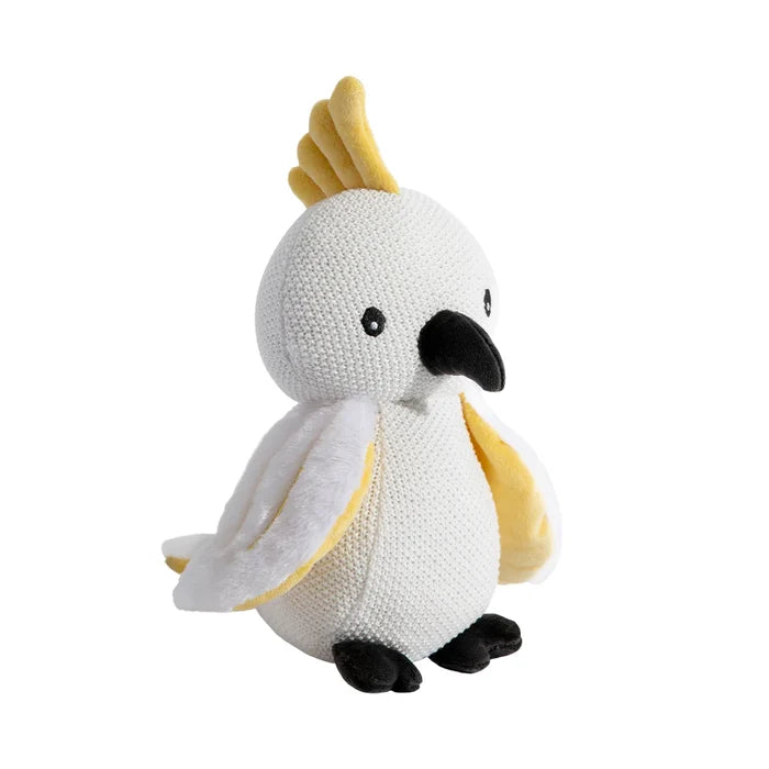 Living Textiles Colin the Cockatoo Knitted Toy