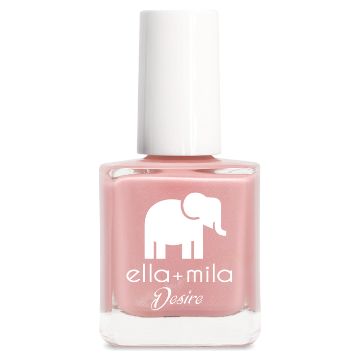 Luminous mauve pink shimmer nail polish bottle – ella+mila Desire