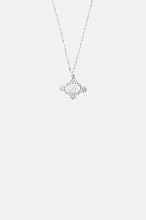 Cristina Junquero Maria Antonia 50cm Necklace Silver.