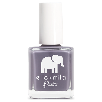 Mauve Over muted grey-purple nail polish bottle – ella+mila